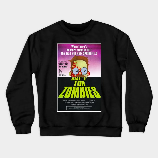 Dial 'Z' for Zombies Crewneck Sweatshirt by thecalgee